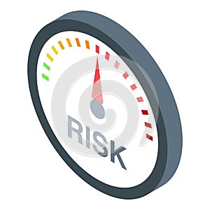 Risk strategy icon isometric vector. Danger system