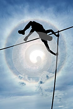 Risk taking and challenge or Overcome life difficulties Concept