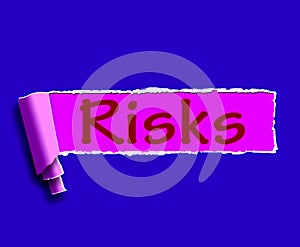 Risks Word Means Investing Online Profit And Loss