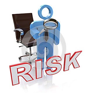 Risky Character Showing Dangerous Hazard Or Risk