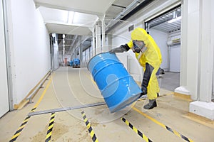 Risky job - working with chemicals