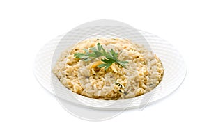 Risotto with Grana Parmesan Cheese photo