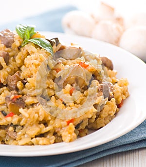 Risotto with mushroom