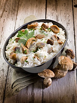 Risotto with mushrooms