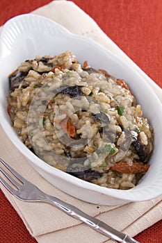 Risotto With Mushrooms and Tomatoes