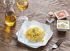 Risotto with saffron