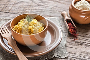 Risotto with saffron