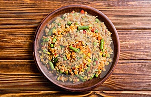 Risotto with vegetables