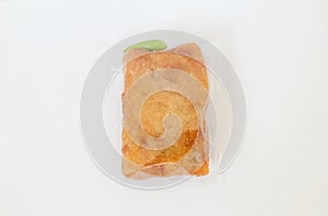 Rissoles or risol wrapped in plastic