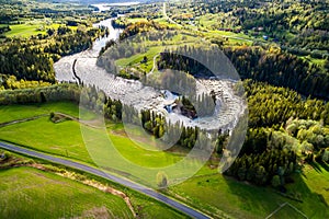 Ristafallet waterfall in the western part of Jamtland is listed photo