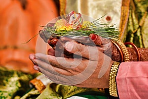 Ritual culture Mandap for Indian wedding ceremony