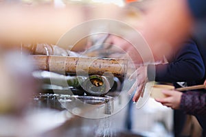 Ritual of washing hands