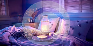 rituals such as herbal tea, lavender-infused pillows, and calming music to promote restful sleep and enhance overall