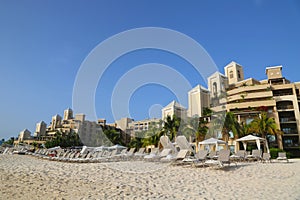 The Ritz-Carlton Grand Cayman luxury resort located on the Seven Miles Beach