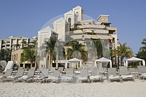 The Ritz-Carlton Grand Cayman luxury resort located on the Seven Miles Beach