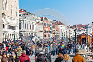 Riva degli Schiavoni embankment in Venice