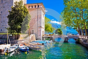 Riva del Garda old waterfront view