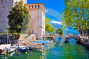 Riva del Garda old waterfront view photo