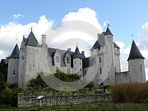 Rivau Castle and garden in Indre et Loire near Chinon.