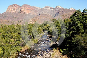 Rive through thBlyde River Canyon in South Africa