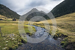 River Across Vall D\'Incles in Andorra