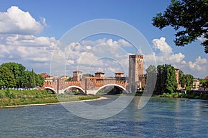 River Adige and Verona castle