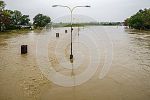 River alarm level exceeded