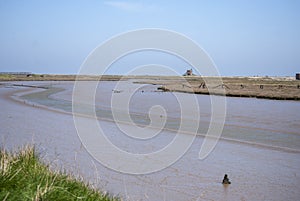 The River Alde at Orford Ness in Suffolk