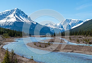 River along Icefields Parkway Highway 93 - Canada