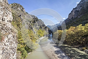 River Aoos in Pindos-Mountains