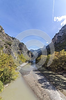 River Aoos in Pindos-Mountains