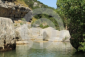 River in Ardeche, France