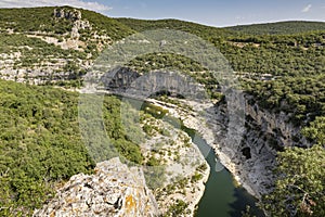 The river Ardeche in South France, Europe