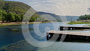 River area of Wadi Darbat in the Dhofar region of Oman photo