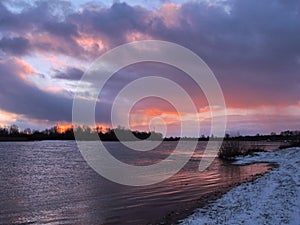 River atmata, Lithuania