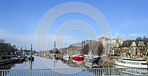 River Aura in Turku (Abo) Finland.