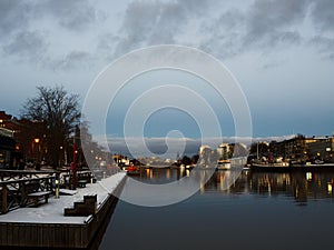 River Aura in Turku. Finland, Scandinavia, Europe