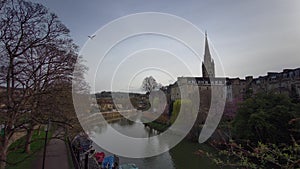 River Avon in Bath, Somerset, England