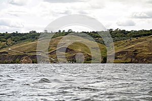 River bank with a small wind