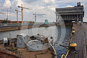 River Barge in Niederfinow