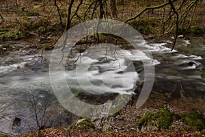 River Barle at Tarr steps in Devon photo