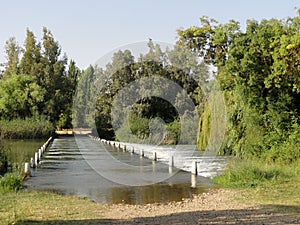 River beach in Entrerrios, Badajoz - Spain photo