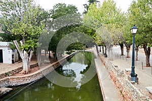 The river beach of Fontes in Alte, Loule, in Algarve, Portugal