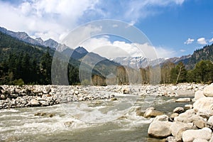 The river Beas near the town Manali.