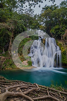 river beautiful Waterfalls of Tamasopo san luis potosi mexico photo