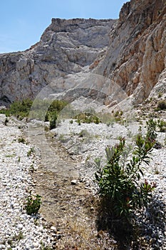 Rio Chillar river bed in Nerja in Andalusia, Spain photo