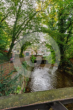 River Birs in Basel, Switzerland.