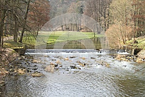 River Blanice in VlaÅ¡im Castle Park