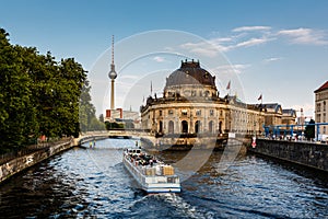 River Boat Approacing Museum Island, Berlin