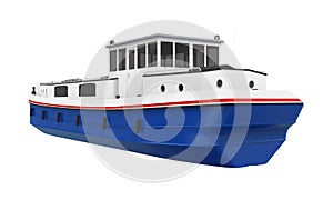River Boat Isolated